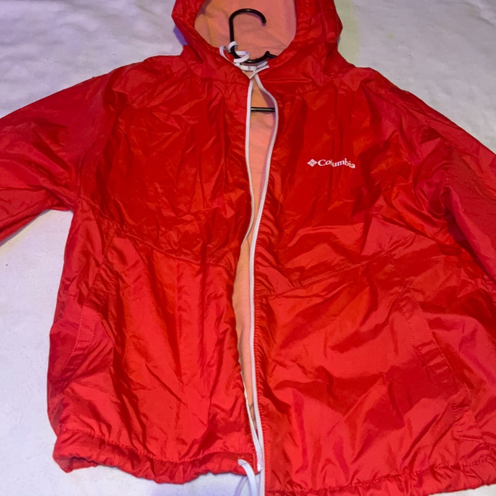 Columbia Vibrant Red Windbreaker